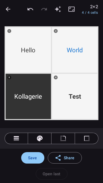 Derselbe Editor im dunklen Design
